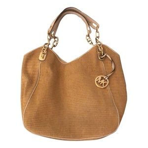 Michael Kors fabric shoulder bag